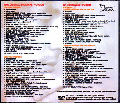 Various Artists Bob Dylan,Eric Clapton,Sheryl Crow,Lou Reed,Stevie Wonder/NY,USA 1992 Japanese Broadcast 2Source Version