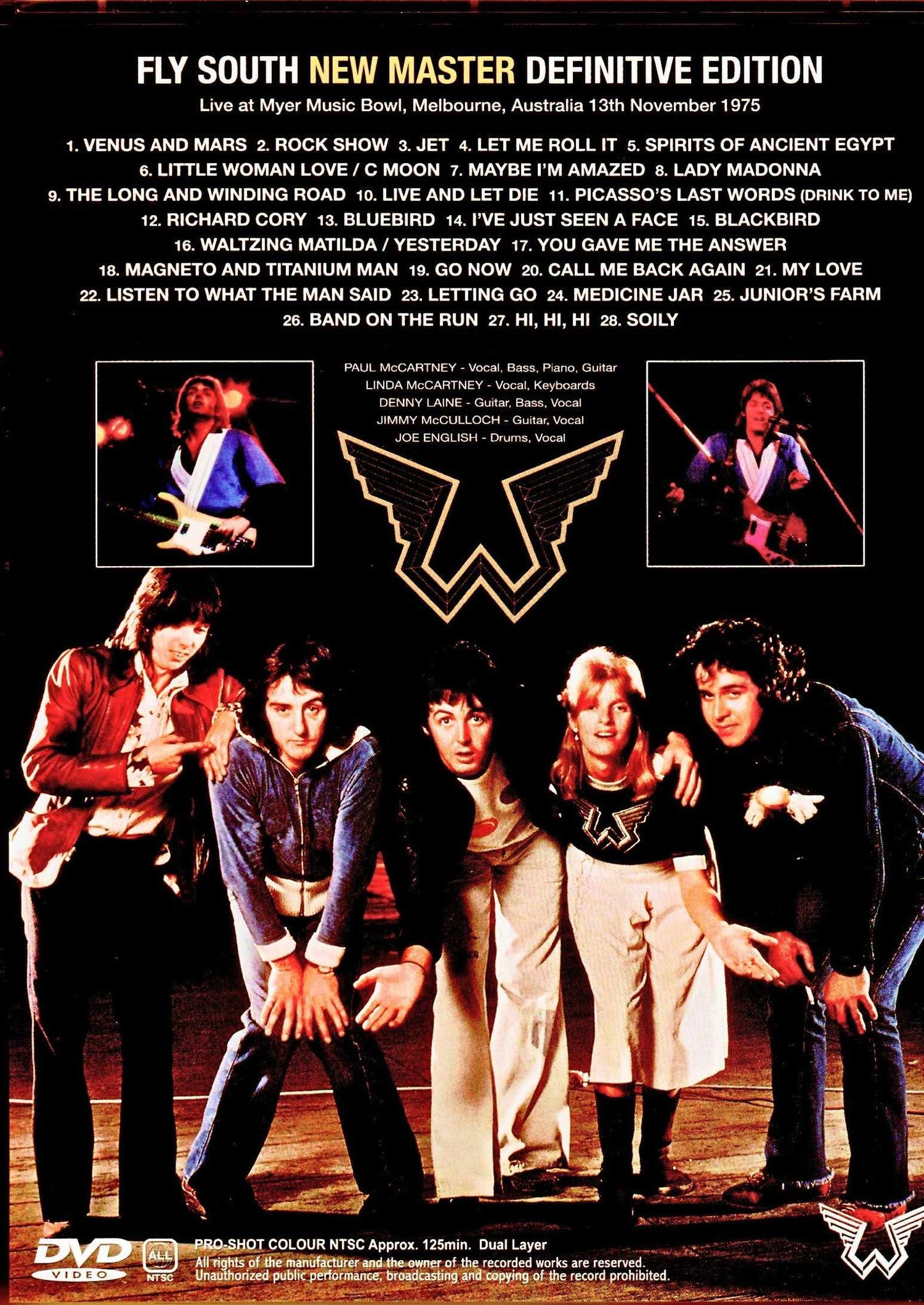 Paul McCartney,Wings/Australia 1975 Upgrade Dual Layer Version