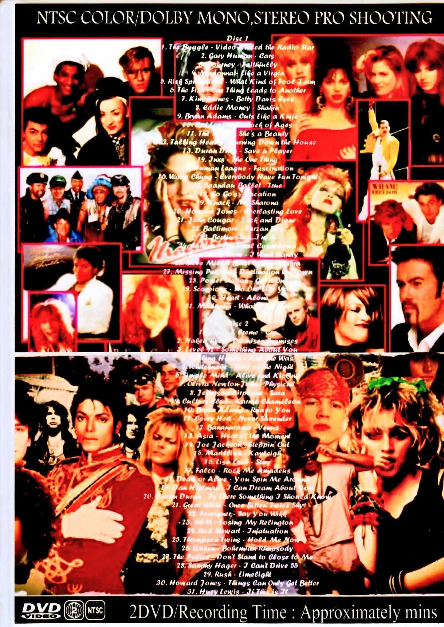 Various Artists Journey,Madonna,Duran Duran,Police,Queen,Steve Miller Band/80's Video Collection Vol.1 & 2