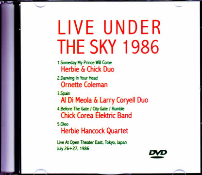 Various Artists Herbie Hancock,Chick Corea,Ornette Coleman,Al Di Meola,Larry Coryell/Tokyo,Japan 1986