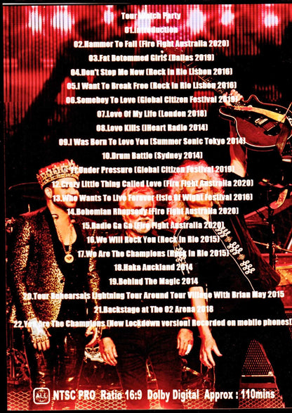 Queen,Adam Lambert/Performances of Hits and Rarities from Gigs Around the World Tail Case Version