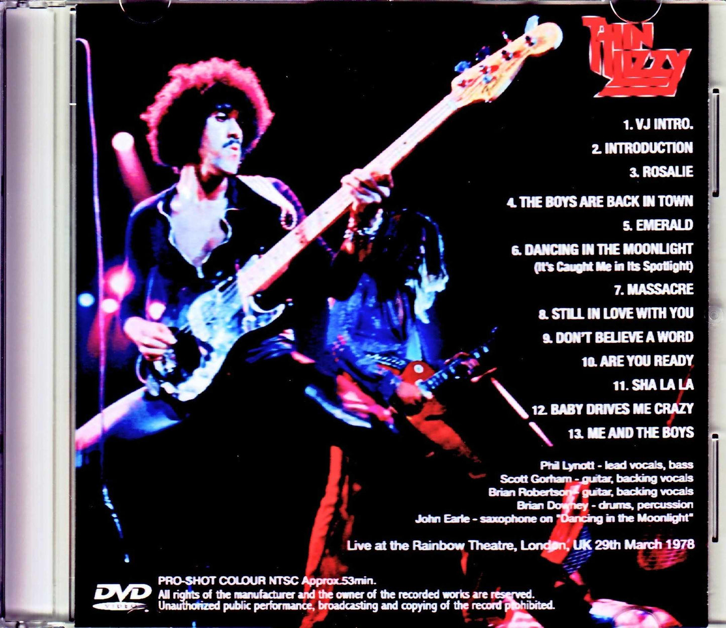 Thin Lizzy/London,UK 1978 Japanese Broadcast Jewel Version