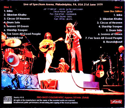 Yes/PA,USA 1979 2Diff Version