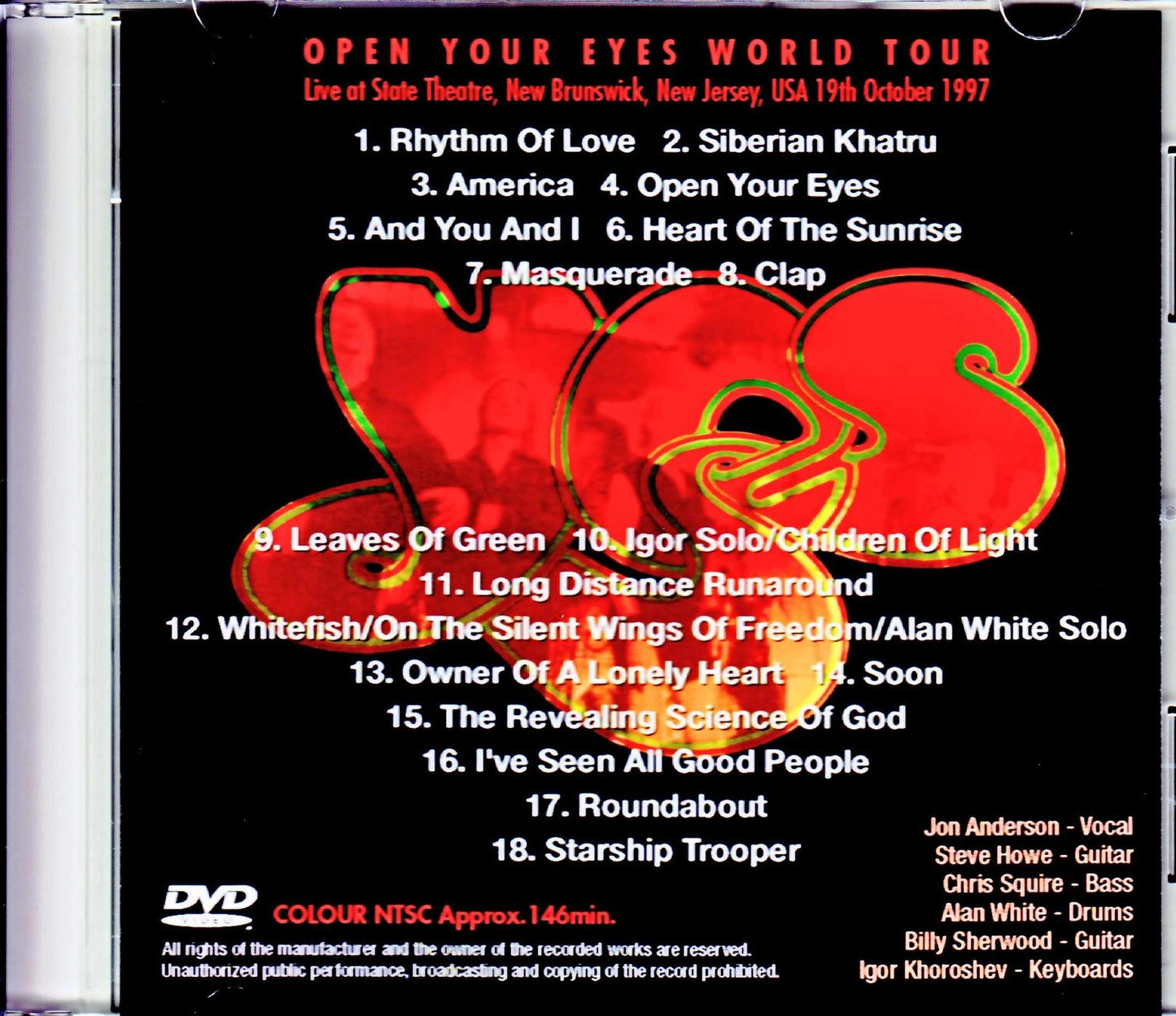 Yes/NJ, USA 1997