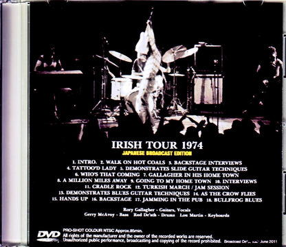 Rory Gallagher/The Film Documents Tour of Ireland in 1974 Japanese Broadcast Edition