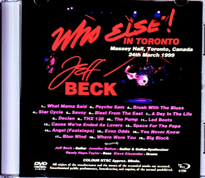 Jeff Beck/Canada 3.24.1999