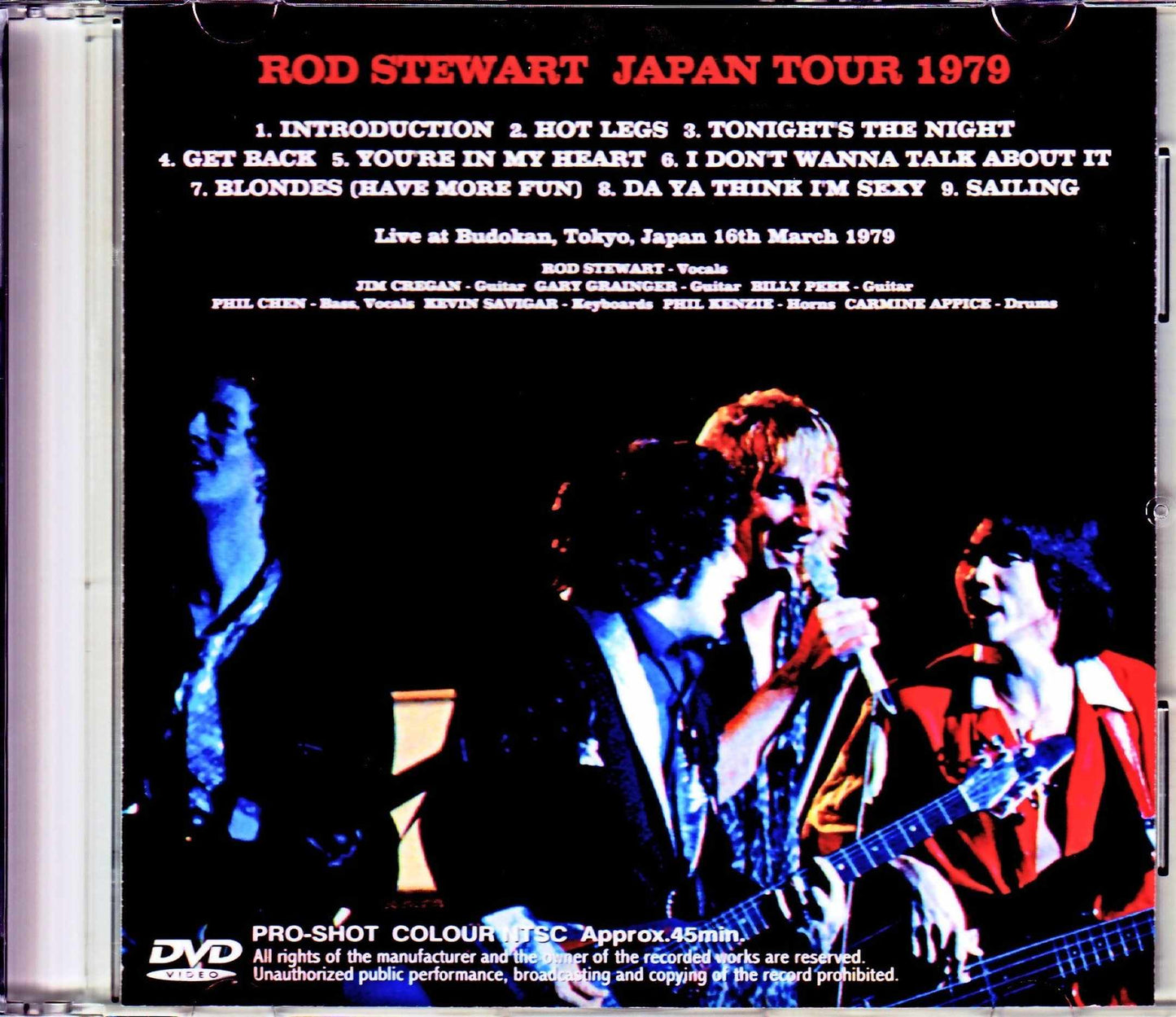 Rod Stewart/Nippon Budokan Holiday Special Tokyo,Japan 1979