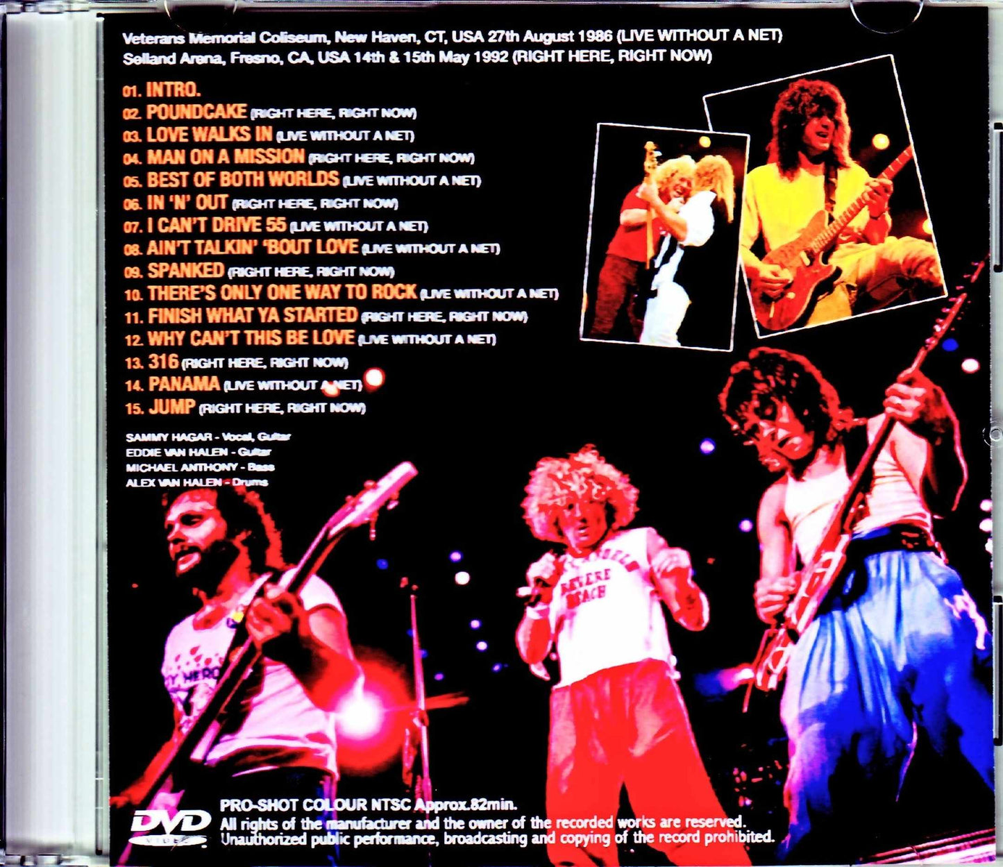 Van Halen/CT, USA 1986 & more