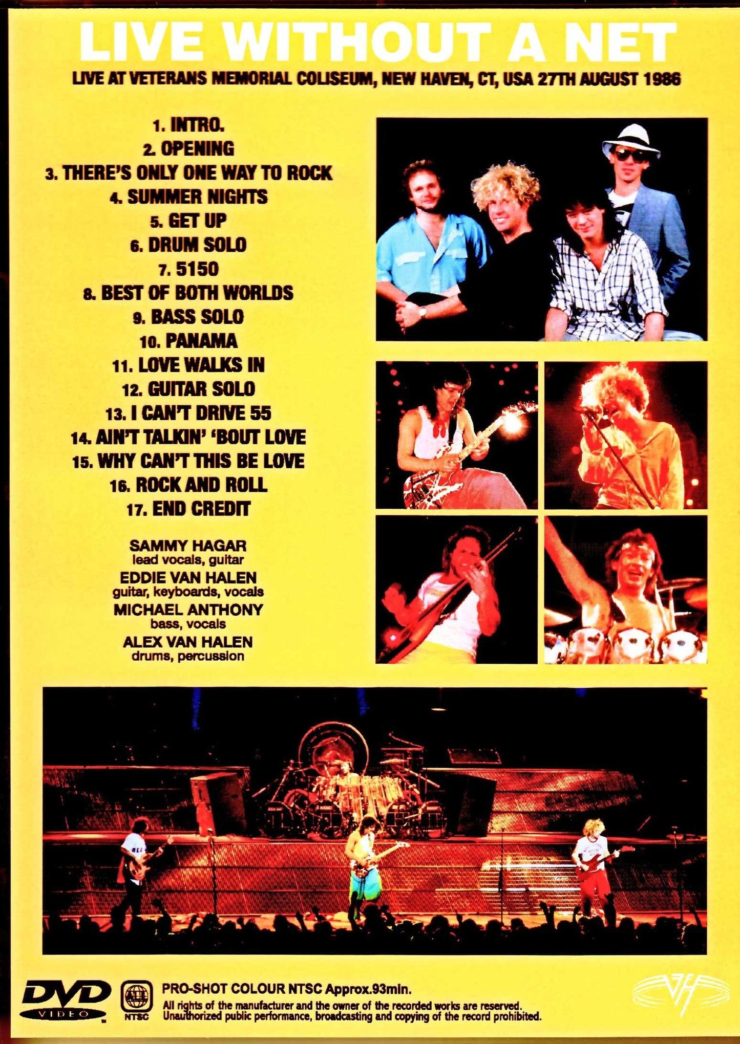 Van Halen/CT,USA 1986 Japanese Broadcast Edition