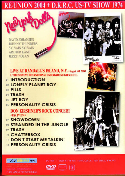 New York Dolls/New York outdoor performance 1974, etc.