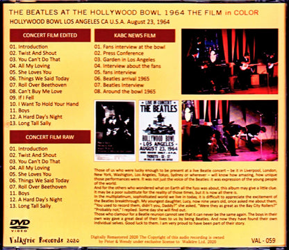 Beatles/Hollywood Bowl Performance 1964 Color version and more CA,USA 1964 & more