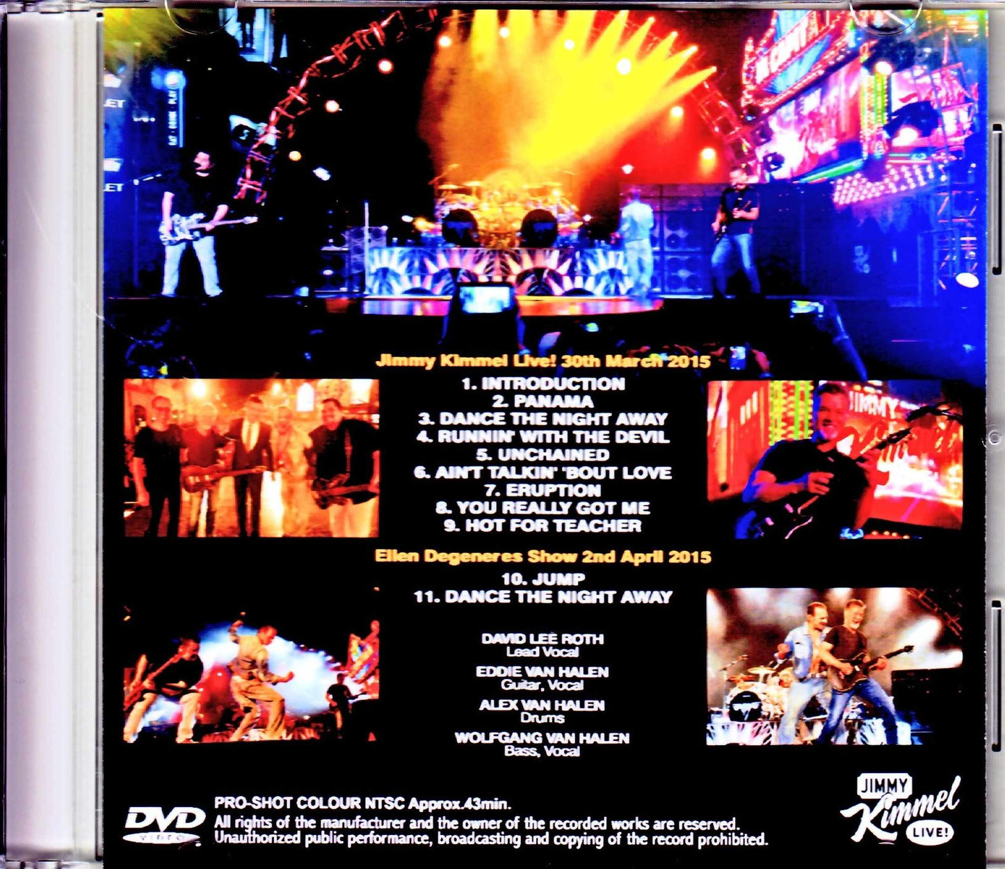 Van Halen/CA,USA 3.30.2015 & TV special program