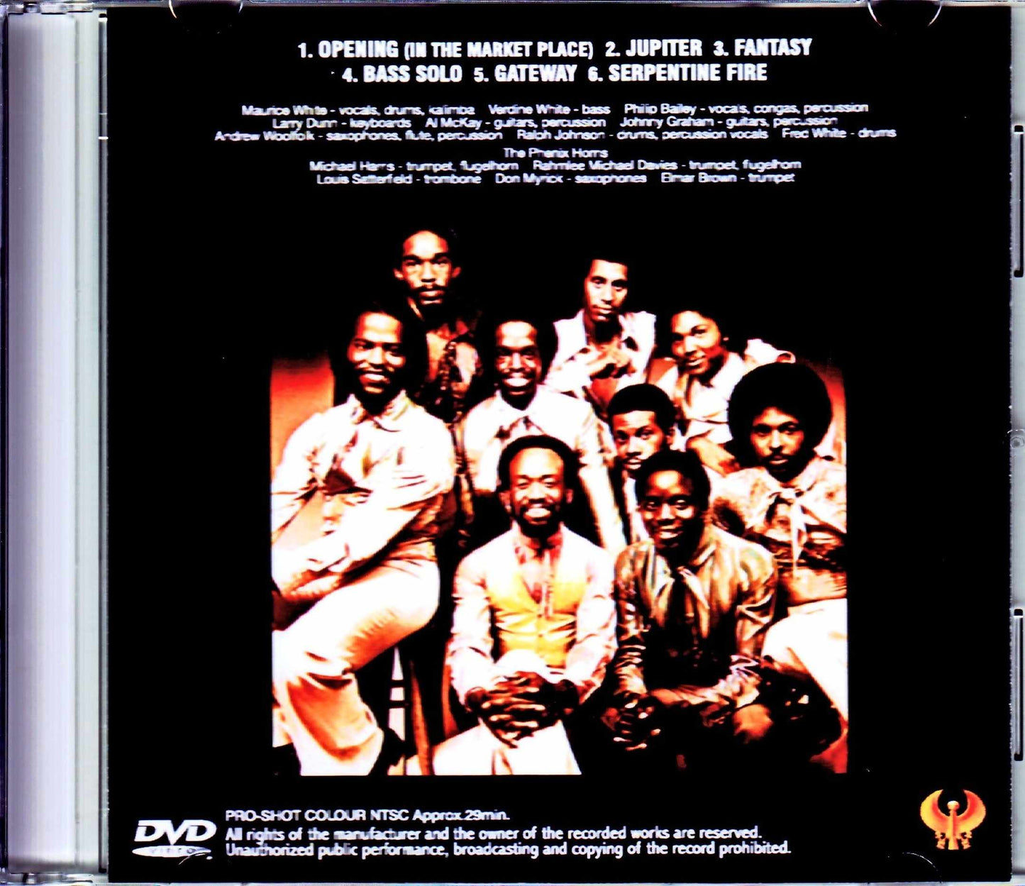 EW & F Earth Wind & Fire/Sun God Tour 1978 All 'N All Tour 1978