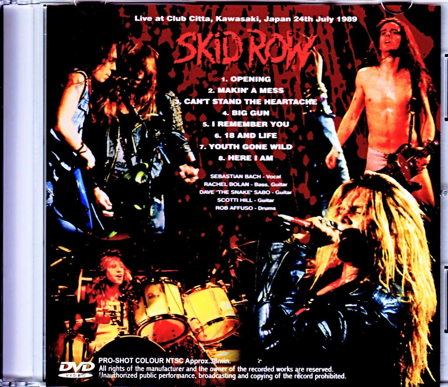 Skid Row/Kanagawa,Japan 1989