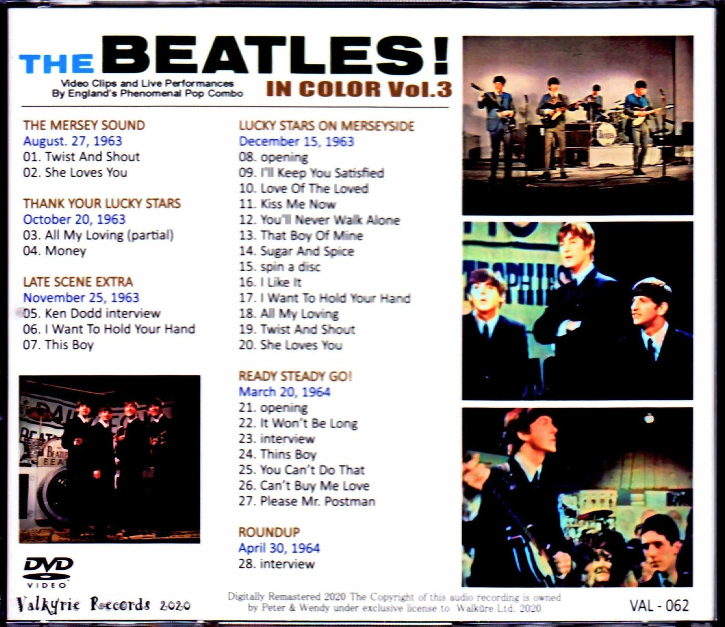 Beatles/Video Clips and Live Performances Vol.3