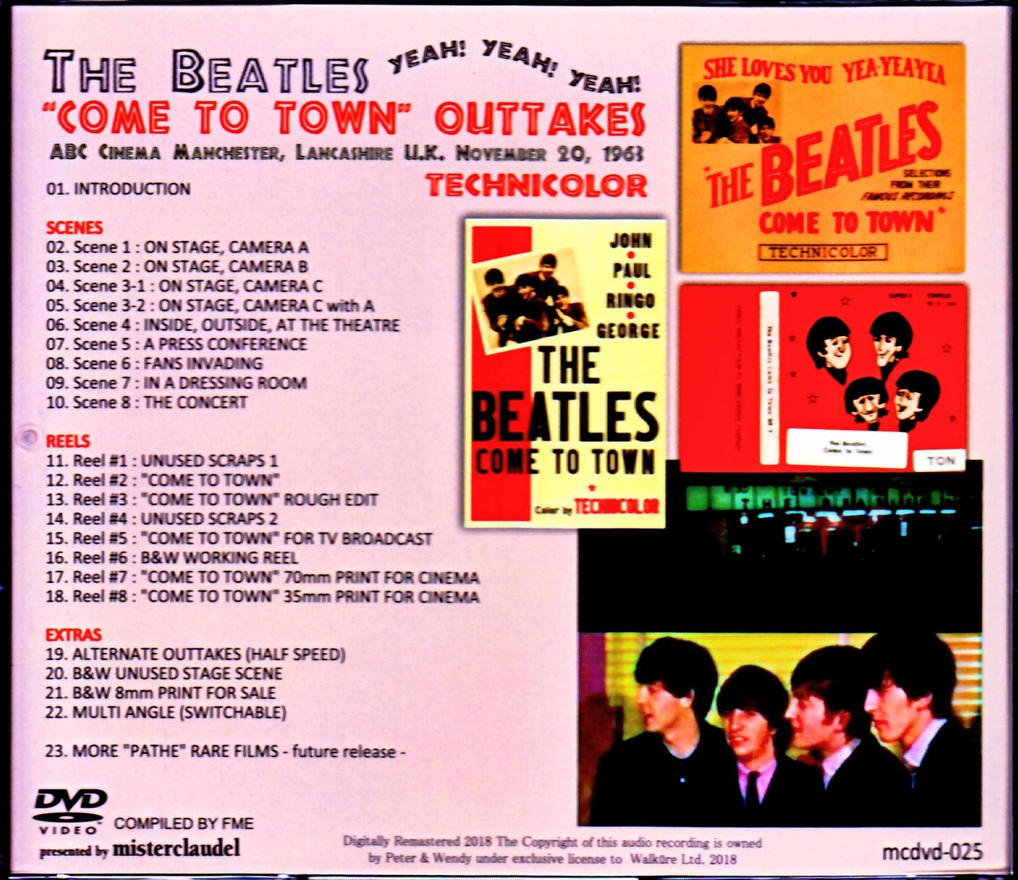 Beatles/UK 1963 Multi Angle Cameras, Documentary & Other