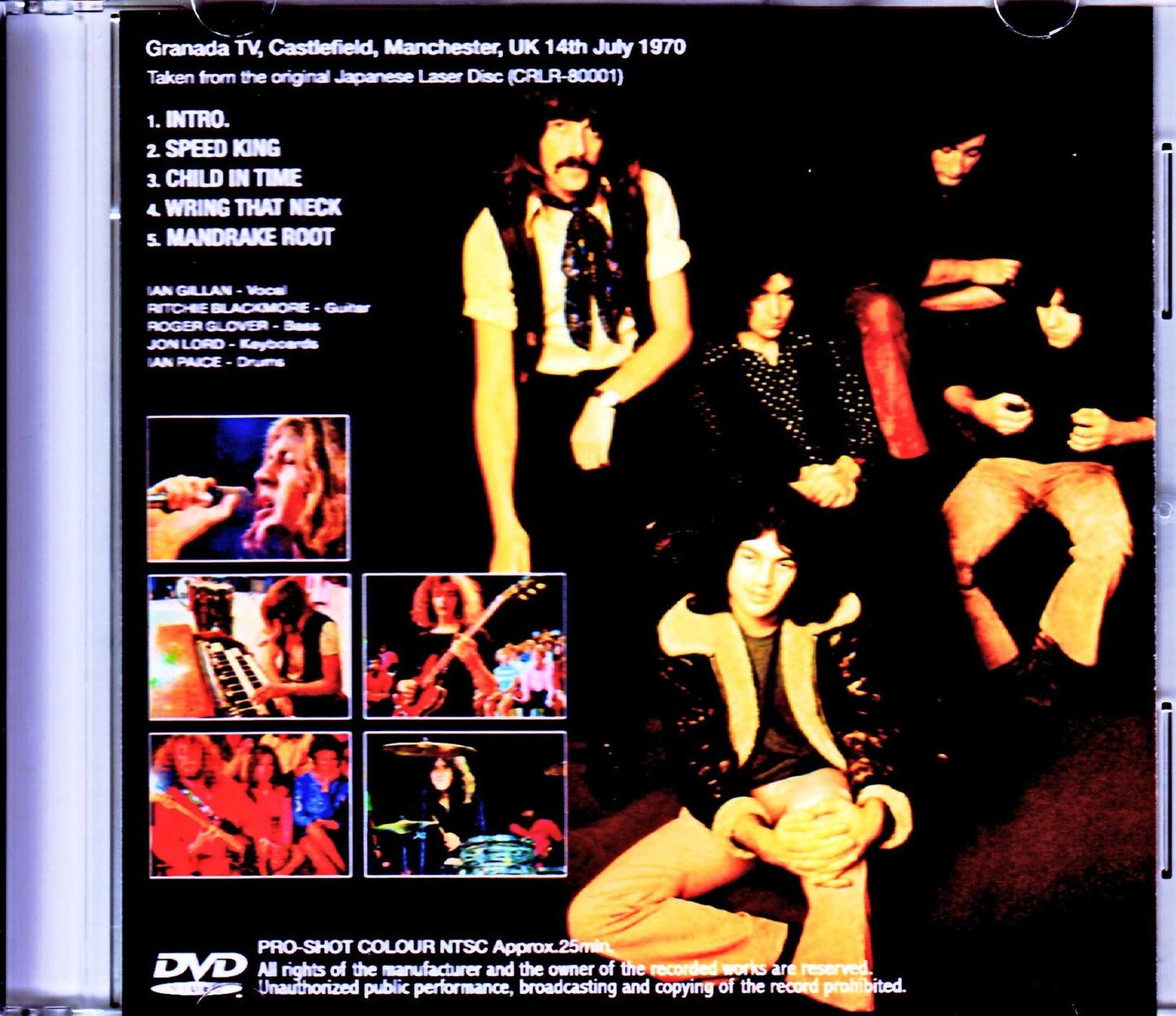 Deep Purple/“IN ROCK” Hard Rock Revolution Doing Their Thing Japanese Laser Disc Edition