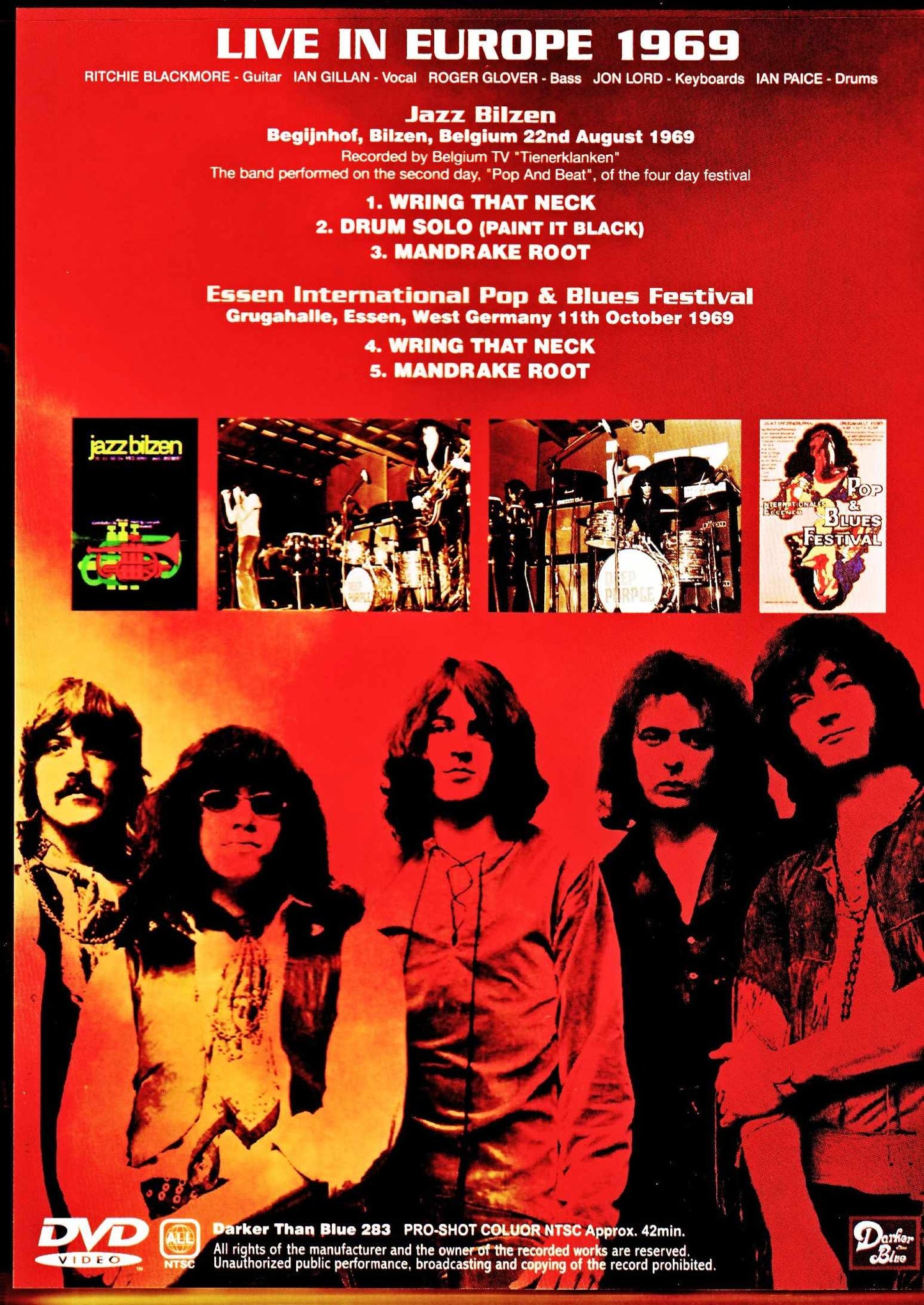 Deep Purple/"IN ROCK" Eve of the Revolution Belgium 1969 & more Color version