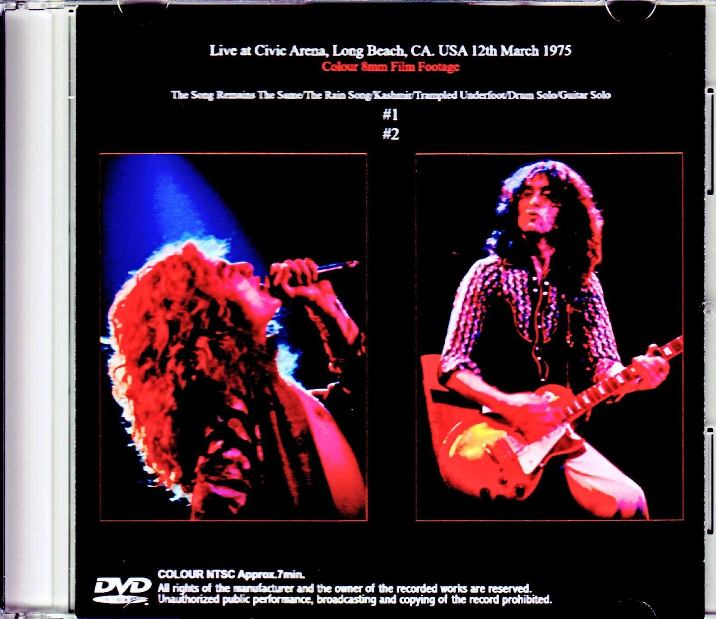 Led Zeppelin/CA,USA 3.12.1975 8mm Footage