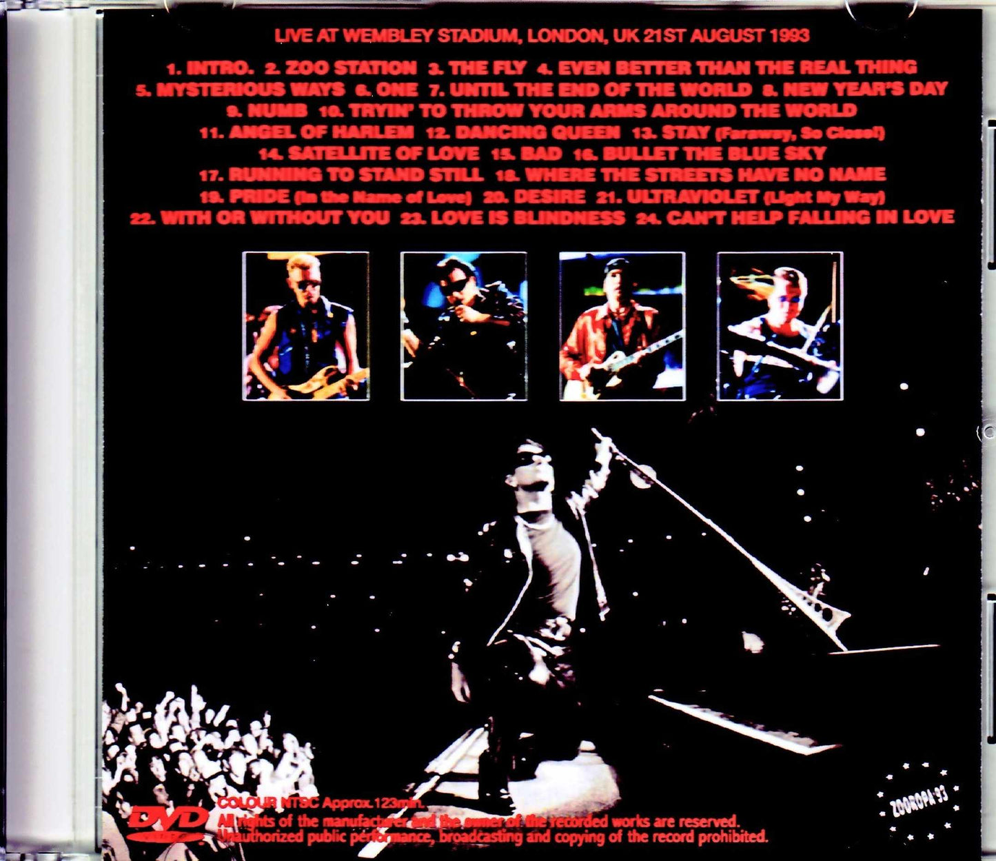 U2/London,UK 8.21.1993