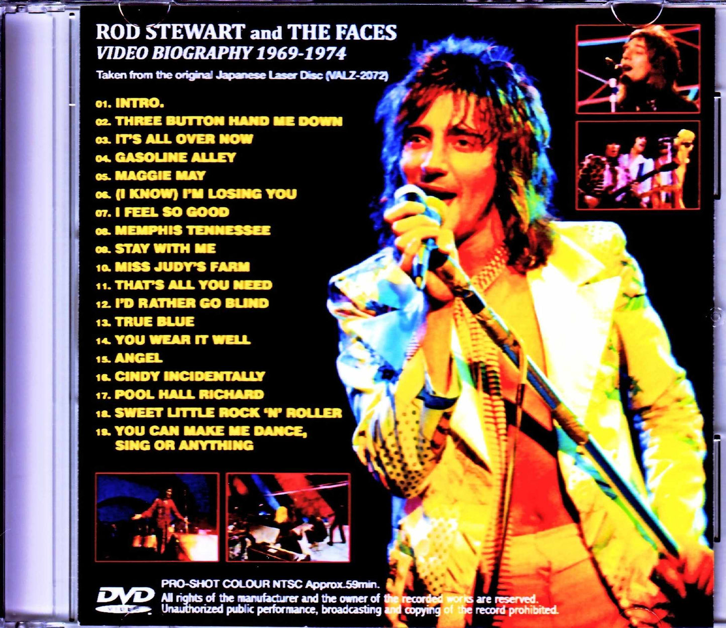 Rod Stewart,Faces/Video Biography 1969-1974 Japanese Laser Disc Edition