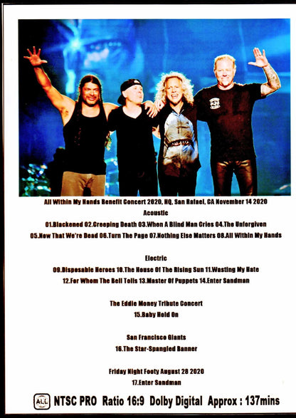 Metallica/Charity live during the self-restraint period 2020