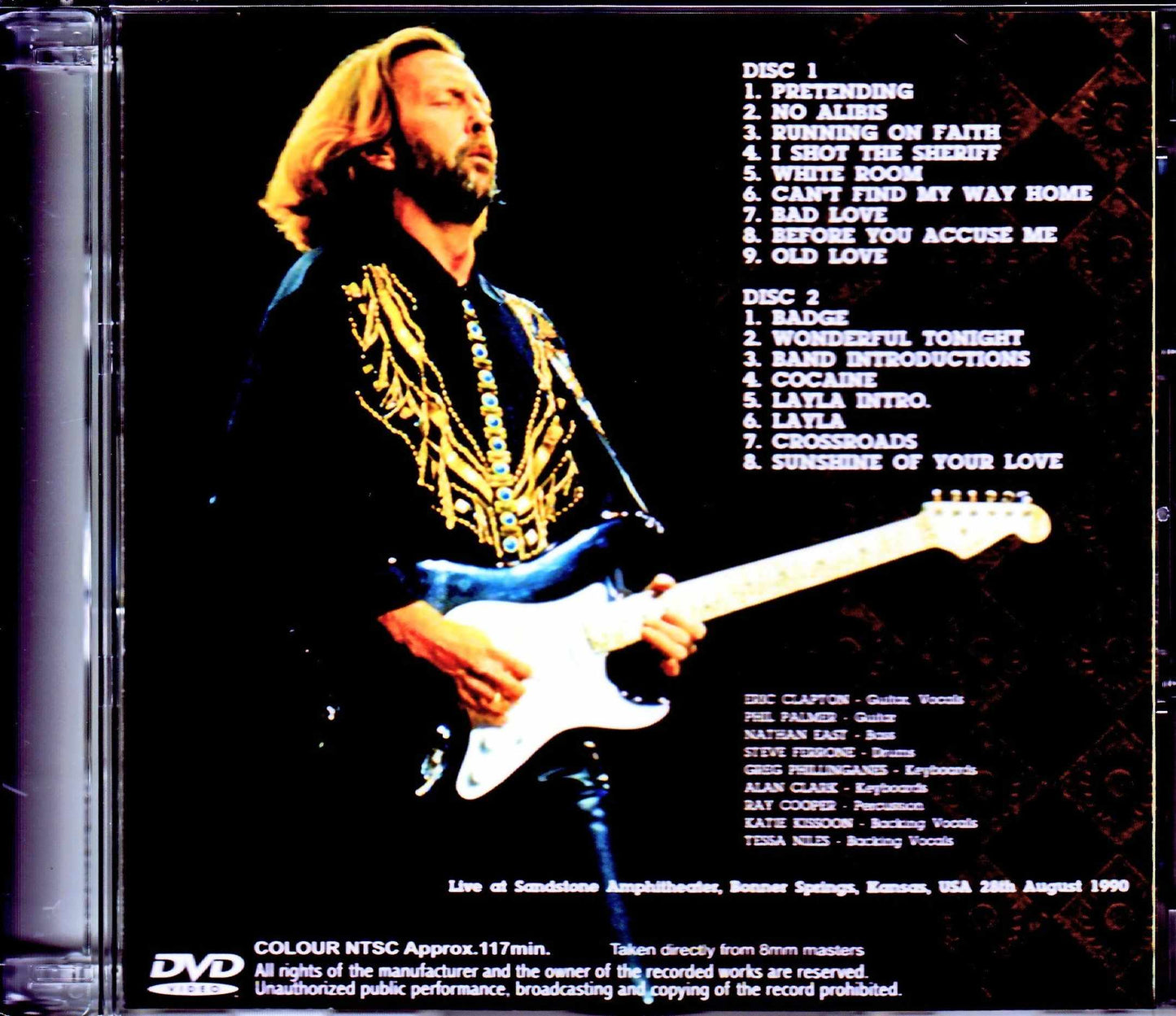 Eric Clapton/KS,USA 1990 8mm Masters