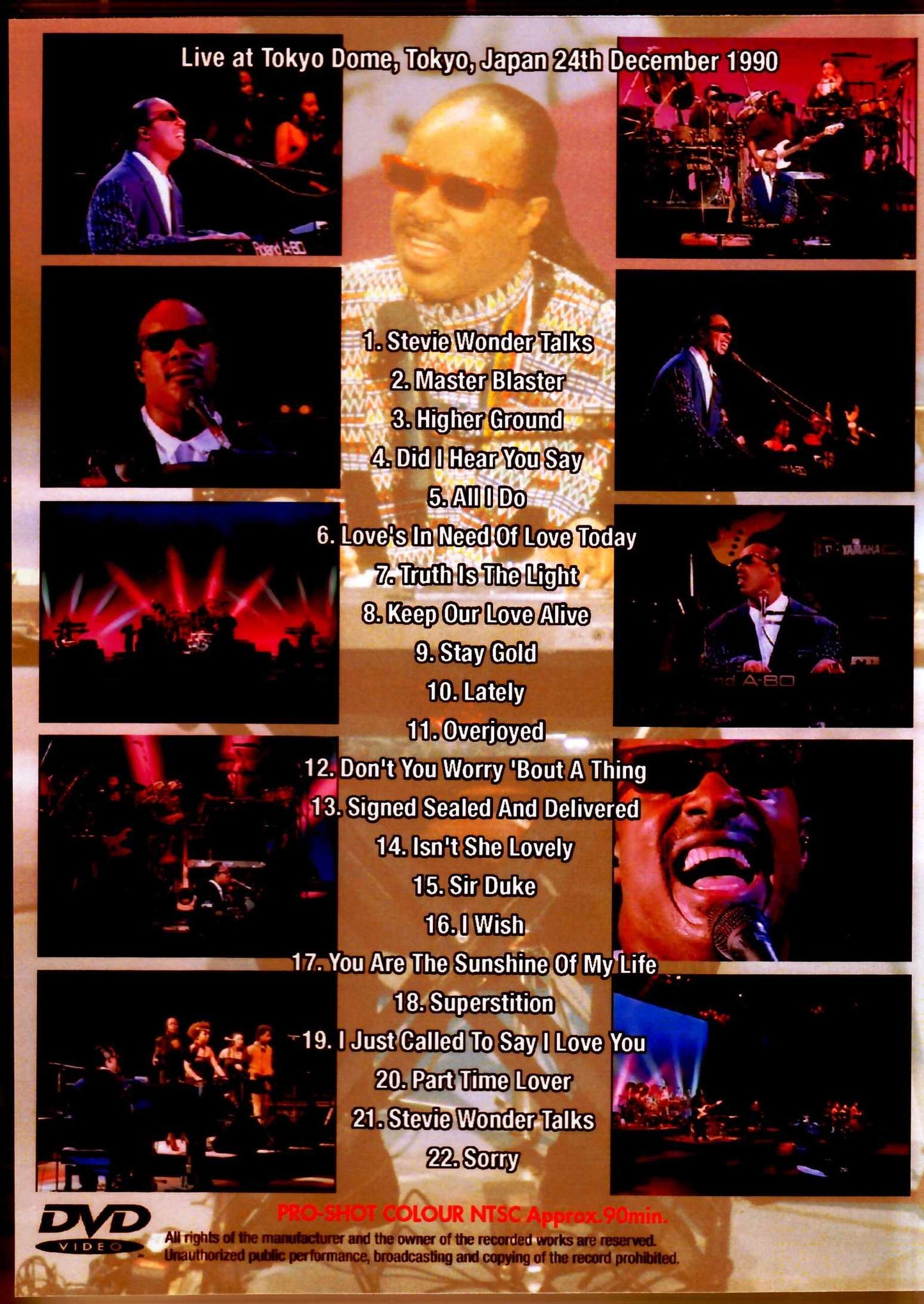 Stevie Wonder/Tokyo,Japan 1990