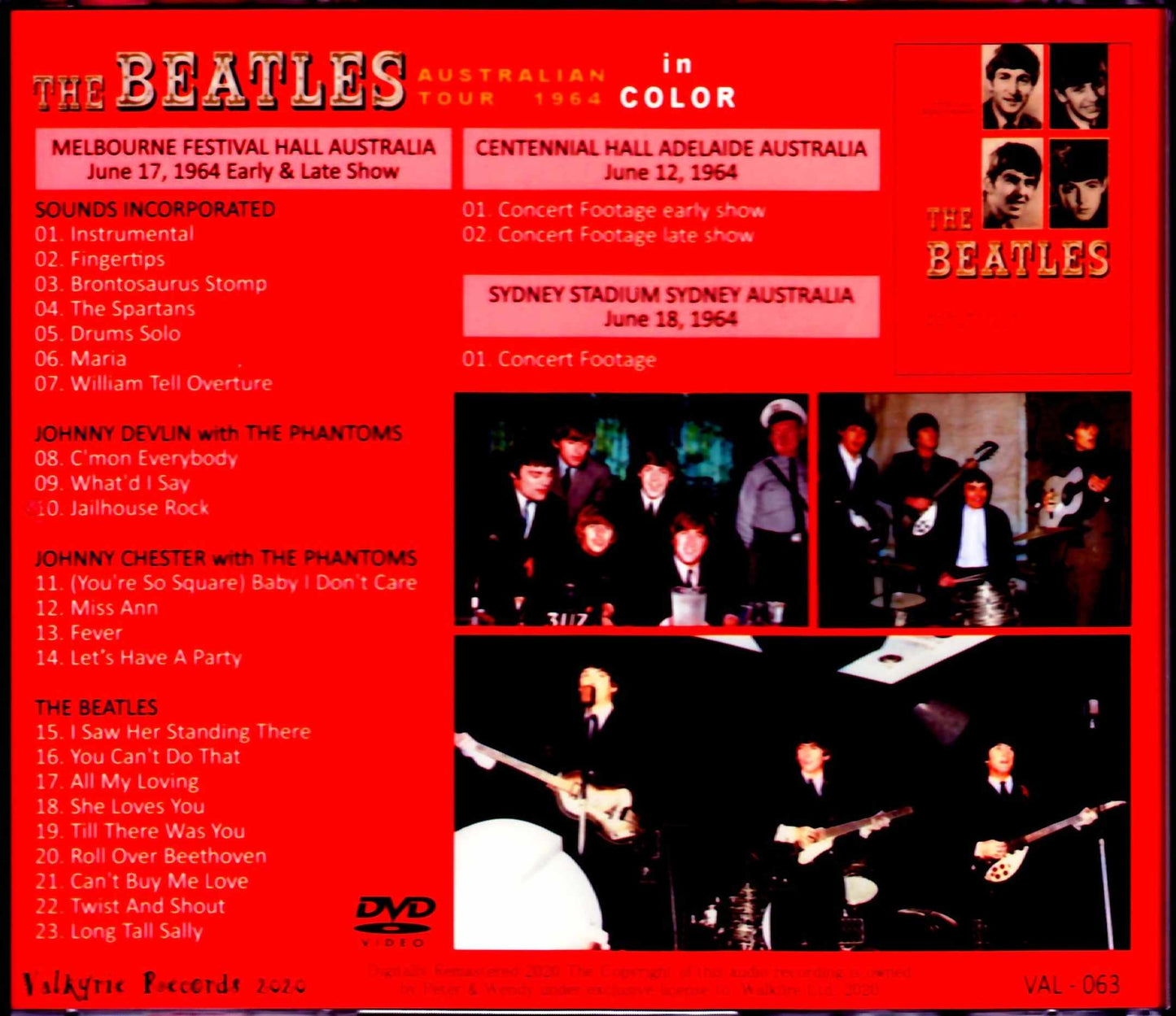 Beatles/Australian Tour Color Version Australian Tour 1964 Color Version