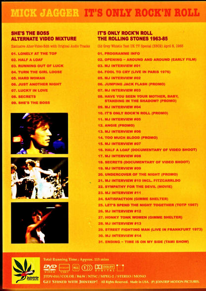 Mick Jagger/Special program for solo album release 1988, etc.