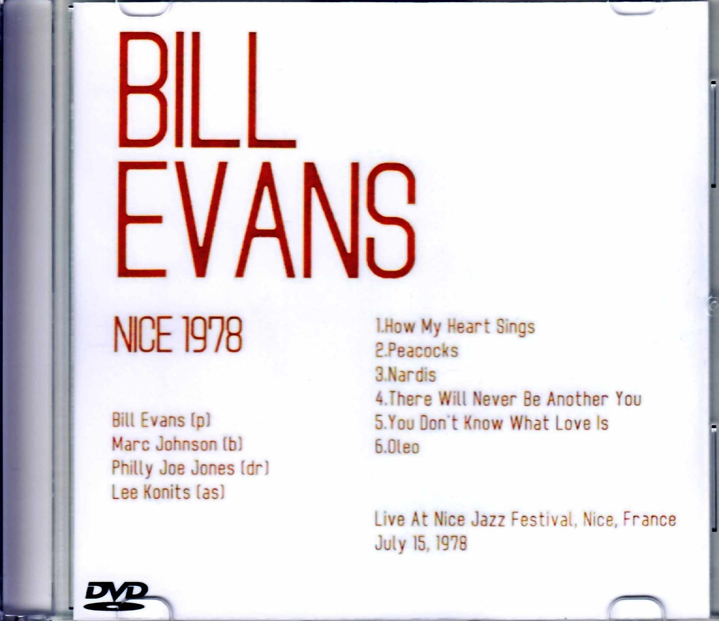 Bill Evans/France 1978