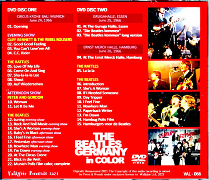 Beatles/German Performance 1966 Live & Documentary Video Color Edition Germany 1966 in Color