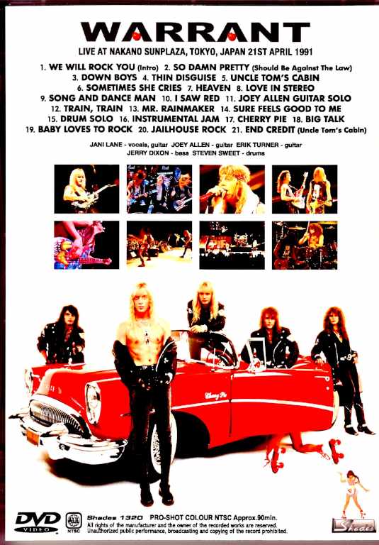 Warrant/Tokyo,Japan 1991 Unbroadcast Edition