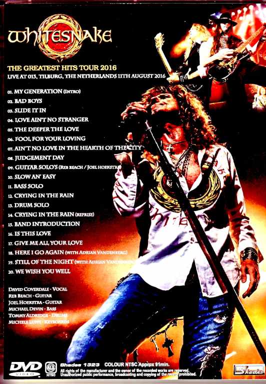 Whitesnake/Netherlands 2016