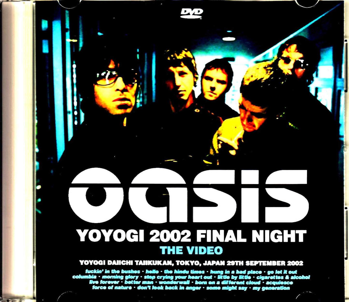 Oasis/Tokyo,Japan 9.29.2002 Apology VHS Last day in Yoyogi