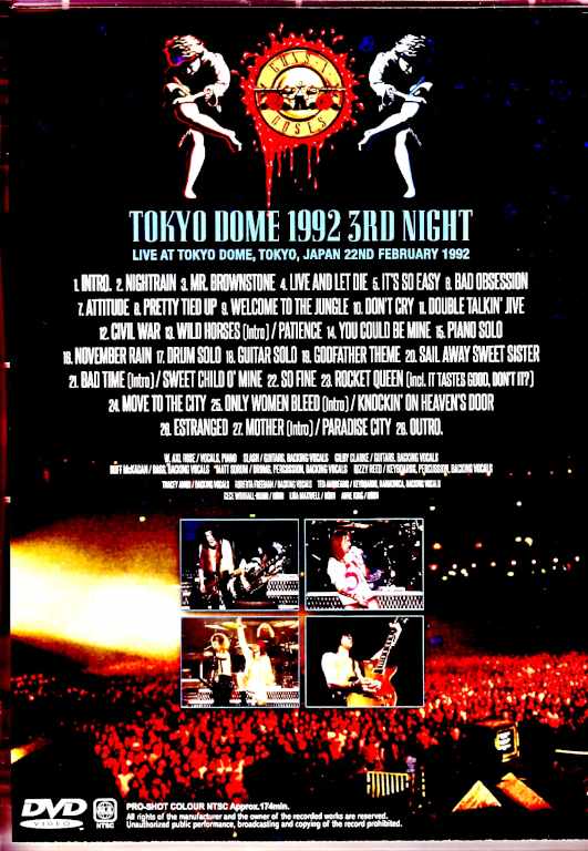 Guns N' Roses/Tokyo,Japan 2.22.1992 TV Broadcast Edition