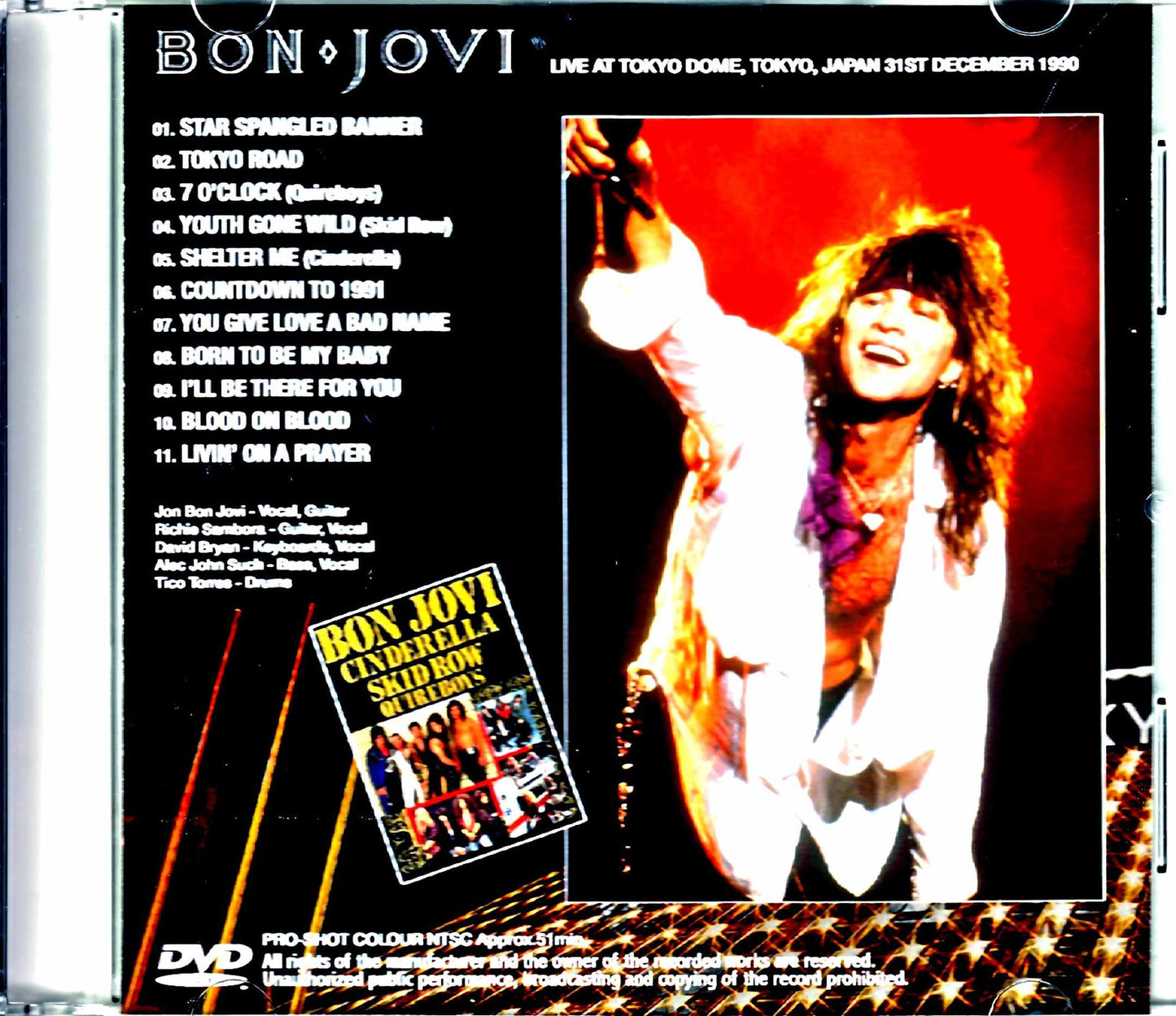 Bon Jovi/New Year's Eve Countdown 1990 Tokyo,Japan 12.31.1980