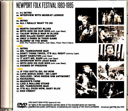 Bob Dylan/Newport Folk Festival 1963-1965 Japanese Broadcast Edition