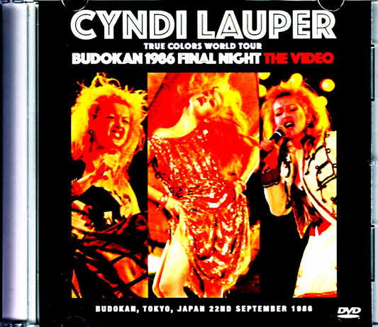 Cyndi Lauper/Tokyo,Japan 9.22.1986