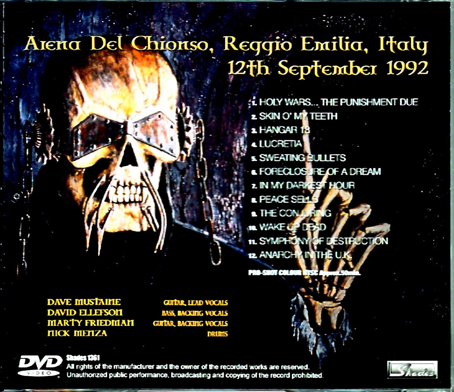 Megadeth/Italy 1992