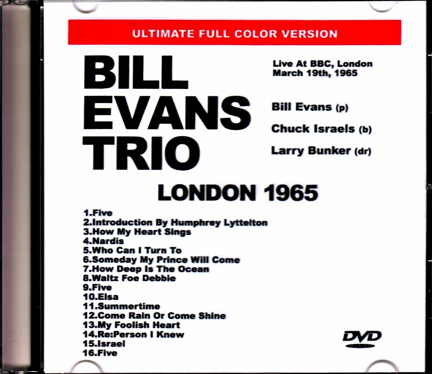 Bill Evans Trio/London,UK 1965 Full Color Version