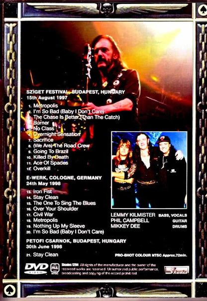 MotorHead/EUROPE TOUR COLLECTION 1997-1998