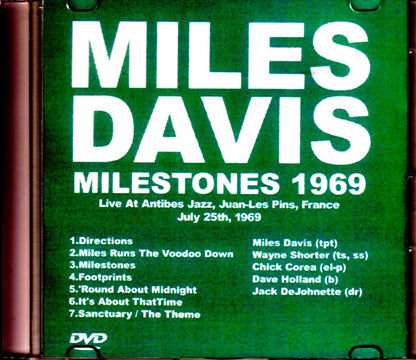 Miles Davis/Antibes Jazz 1969 France 1969 Fill Color Version