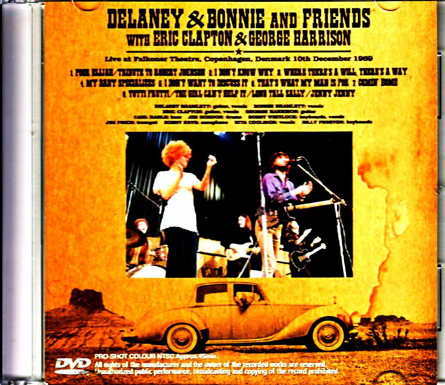 Delaney & Bonnie Eric Clapton,George Harrison/Denmark 1969 Full Color Version