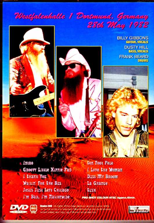 ZZ Top/Germany 1982 Best Quality