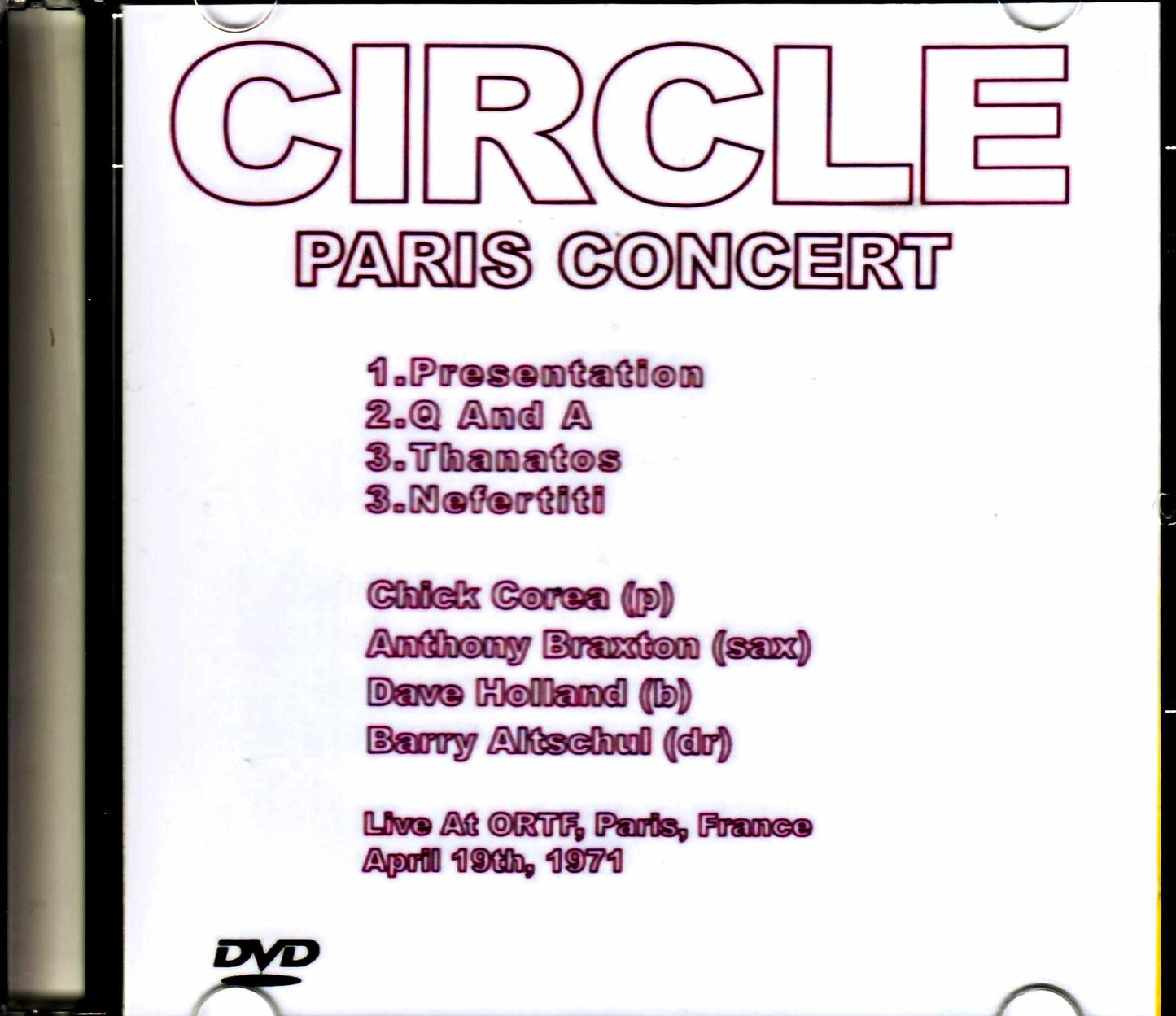 Circle Chick Corea, Anthony Braxton/France 1971 Full Color Edition