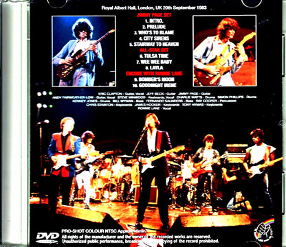 Jimmy Page Eric Clapton, Jeff Beck, Ronnie Lane, Steve Winwood/London, UK 1983