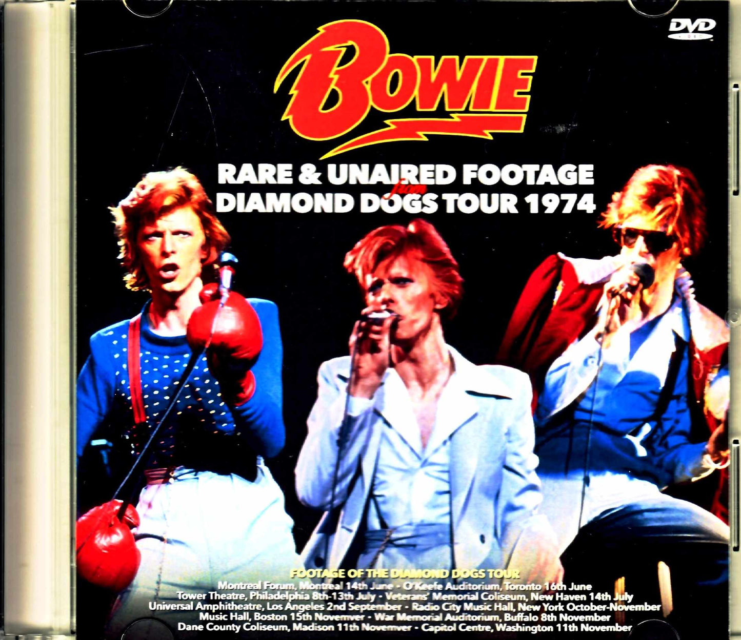 David Bowie Diamond Dogs Tour 1974 Rare & Unaired Footage