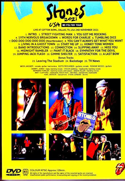 Rolling Stones/TX,USA 11.2.2021 Multi-Cam & more