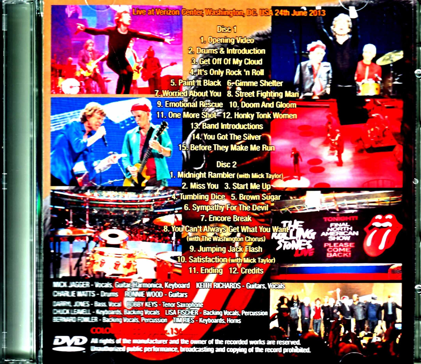 Rolling Stones/WA,USA 2013 Jewel Version
